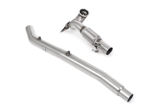 Milltek Sport - VW Golf MK8 & 8.5 'R' (OPF/GPF Models) Downpipe with Sports Cat or Decat (& GPF Bypass)
