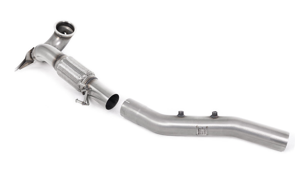 Milltek Sport - VW Golf MK8 & 8.5 GTi Including Clubsport (OPF/GPF Models) Downpipe with Sports Cat or Decat (& GPF Bypass)