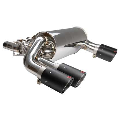 Stone Exhaust BMW M2 F87 N55 Valved Cat-Back Performance Exhaust | Switchable Flap/Valvetronic Sports System, Rear Section + Mid-Pipe Catback Muffler/Back Box Upgrade | OEM Valve Control, OPF/GPF Compatible | AP519