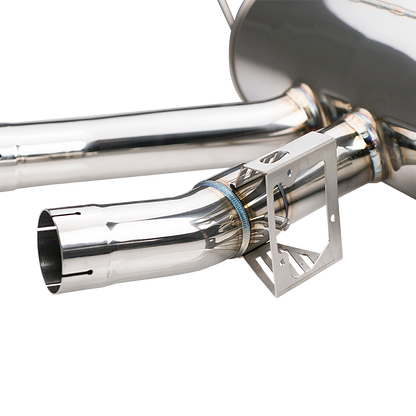 Stone Exhaust BMW M2 F87 N55 Valved Cat-Back Performance Exhaust | Switchable Flap/Valvetronic Sports System, Rear Section + Mid-Pipe Catback Muffler/Back Box Upgrade | OEM Valve Control, OPF/GPF Compatible | AP519