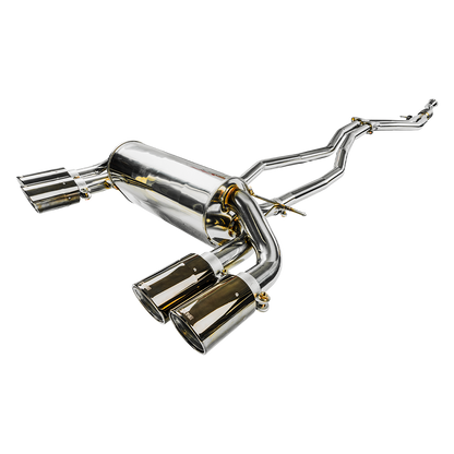 Stone Exhaust BMW M2 F87 N55 Valved Cat-Back Performance Exhaust | Switchable Flap/Valvetronic Sports System, Rear Section + Mid-Pipe Catback Muffler/Back Box Upgrade | OEM Valve Control, OPF/GPF Compatible | AP519