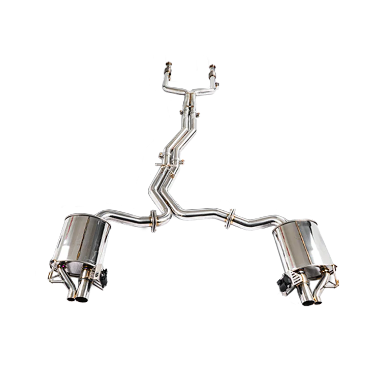 Stone Exhaust Valvetronic Cat-Back Exhaust System for Mercedes-Benz C-Class AMG M276 3.0 V6 Biturbo (W205/S205/C205) C400 C450 AMG C43 | No-Drone, Plug & Play OBDII, OPF-Ready
