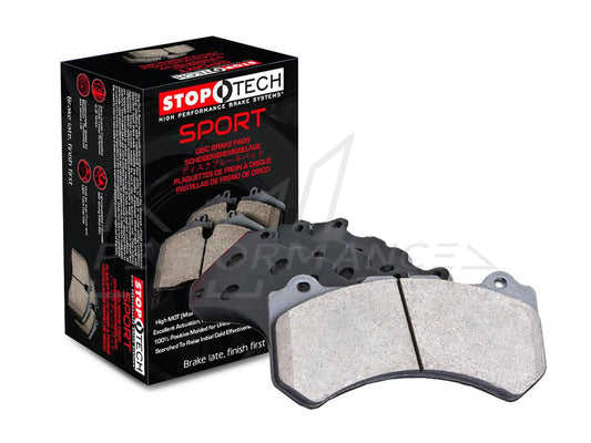 StopTech Sport Performance Brake Pads - BMW 5/6/7 Series E60 E61 E63 E64 E65 E67 Front & Rear incl 650i 750i M5 M6 ALPINA B5/B6/B7 (309.09180/309.09190)