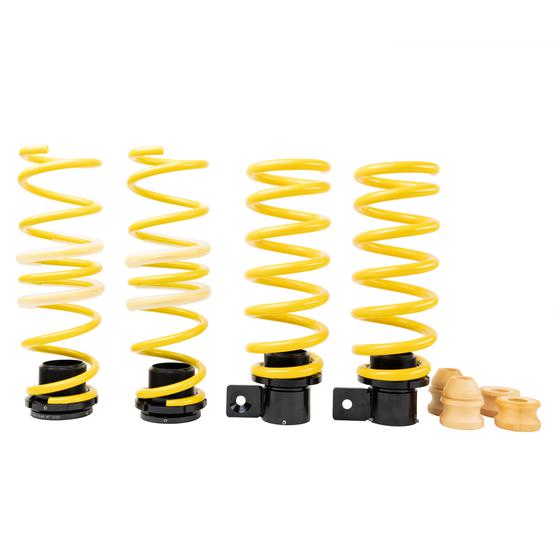 ST Suspensions HAS Height Adjustable Lowering Springs Kit for BMW M5 F10 2013-2016 & BMW M6 F06 Gran Coupe 2013-2017 – Front & Rear Ride Height Adjustable – EDC/Adaptive Compatible, Works with Factory Shocks – Drop/Stance Kit – Part 27320097
