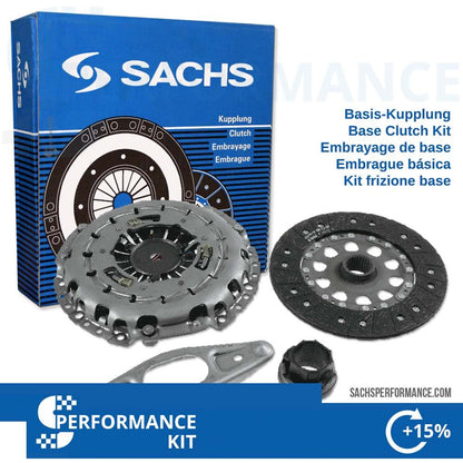 Sachs SRE Performance Uprated Heavy Duty Organic Clutch Upgrade Kit 240mm 26-Spline for BMW M140i M240i 335is 550i 650i E92 E93 F10 F12 F20 – Manual 6-Speed – Self-Adjusting – Stage 1 – +15% Torque – Direct OE Replacement