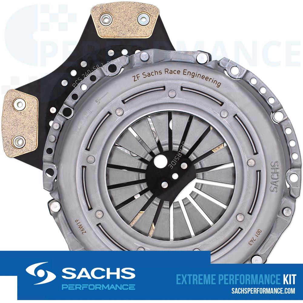 Sachs Performance BMW Uprated Racing Clutch Kit, 240mm Sintered 26-Spline 780Nm  Fits M140i M240i 335is 550i 650i, 325d 330d 525d 530d  E92 E93 F10 F11 F12 F13 F20 F21 F22 F23  Manual, OE Flywheel Compatible  Sachs 3000 951 949