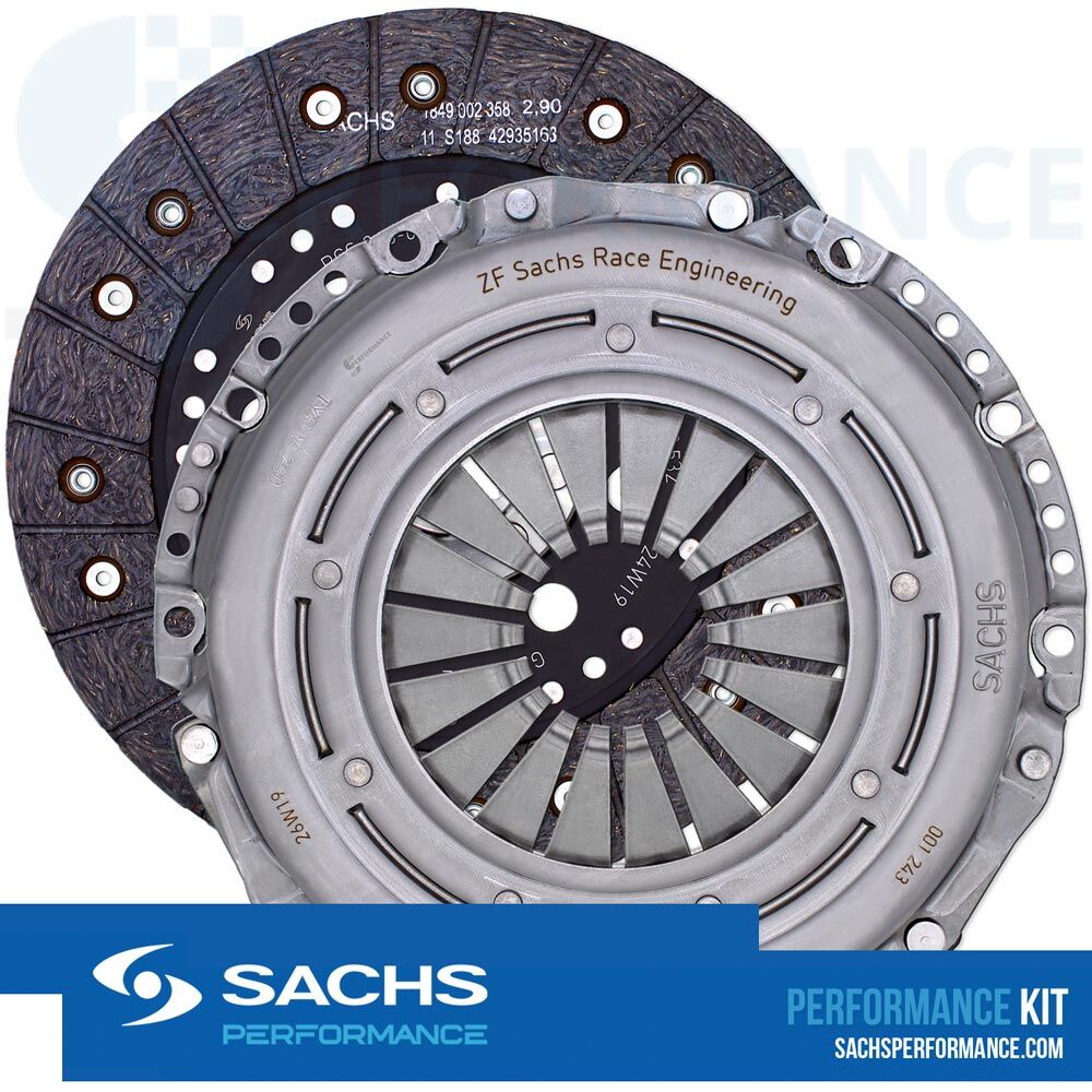 Sachs Performance Organic Clutch Kit - BMW F20/F21 M135i, F30/F31/F34 320i 328i 335i, F32/F33/F36 435i, X1 E84 & X3 F25 20iX - 240mm 540Nm - Direct-Fit with OE Flywheel - Manual - 001243.999532C