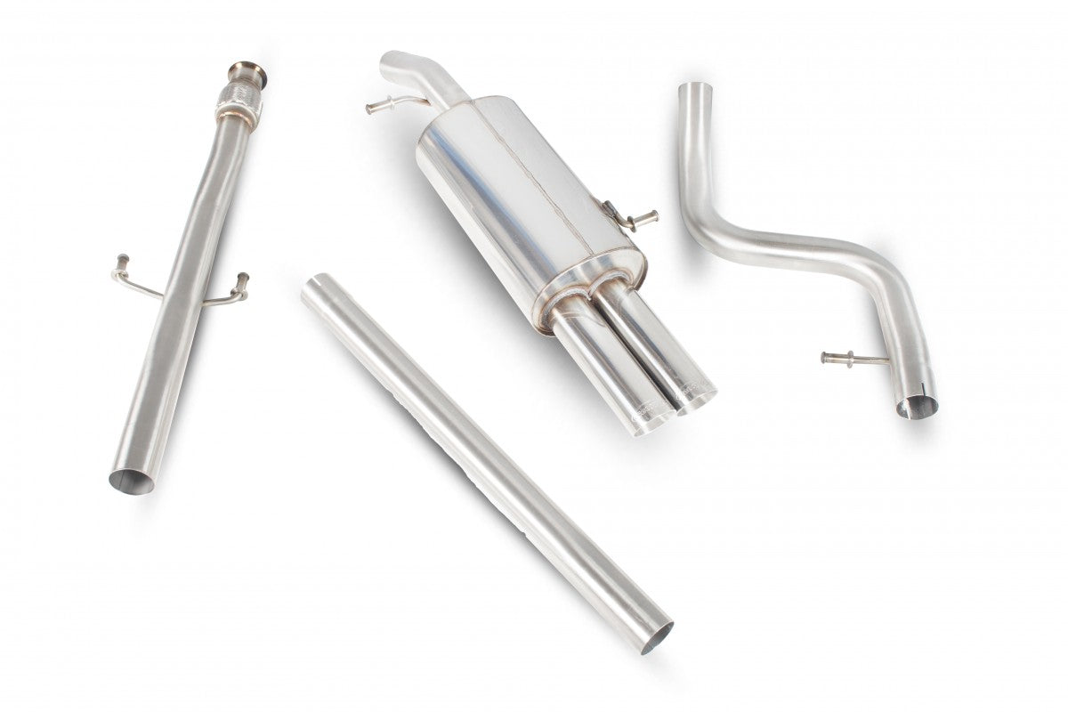 Scorpion Cat-Back Exhaust for Peugeot 208 GTI 1.6T (2012-2015) - Non-Resonated, Stainless Steel 63.5mm/2.5", Daytona Tailpipes - Direct Fit Performance Upgrade SPGS022