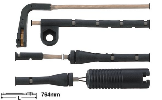 BMW Z8 Roadster E52 Brake Pad/Lining Wear Sensor 758mm – ATE 24.8190-0233.2 OE-Spec Pad Wear Indicator Wire Lead, Brake Service Warning Light Cable Harness Replacement