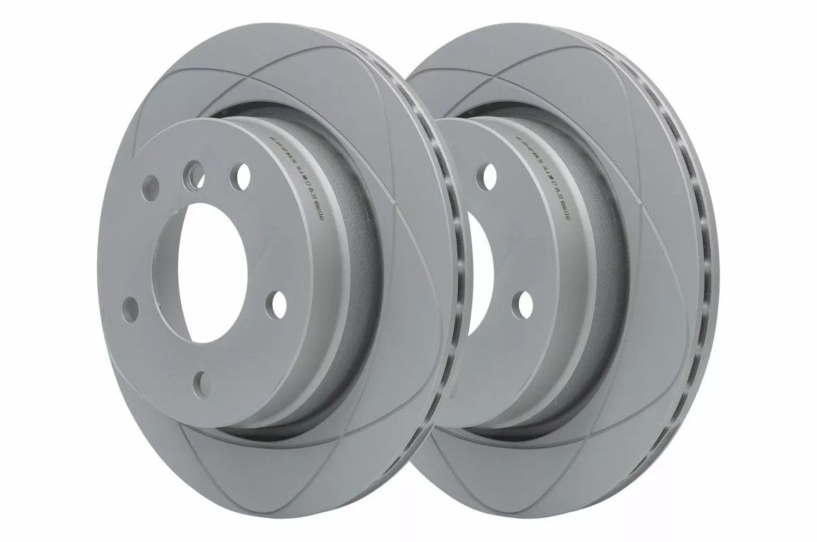 ATE PowerDisc 24.0319-0107.1 Grooved/Slotted Brake Disc Rotor for BMW 3 Series – 276mm Vented, High-Carbon Coated Anti-Corrosion, 5-Hole (5-Stud) – OE-Spec Replacement/Performance Upgrade – Includes Fixing Bolts & Screws – ATE 24 0319 0107 1 24031901071