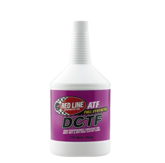 Red Line Dual Clutch Transmission Fluid DCTF - Fully Synthetic Twin Clutch Gearbox Oil for DCT/DSG/PDK/S tronic/M DCT - VW Audi BMW Porsche Ferrari - Wet & Dry Clutch, Smooth Shifts, High-Temp Protection - Part No. 31054