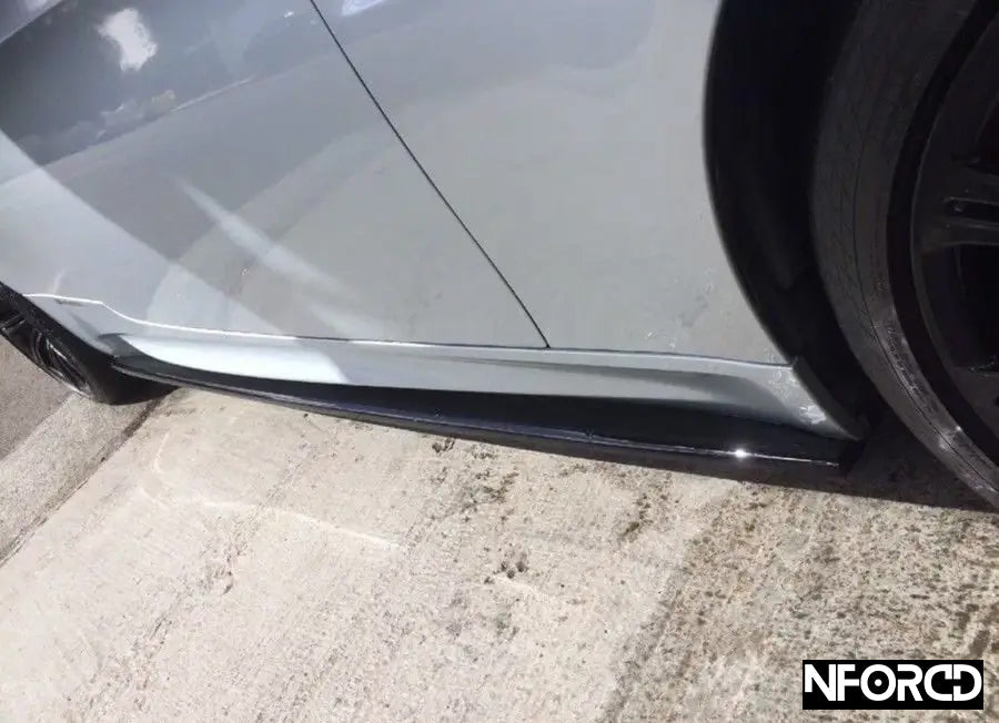 KSB Gloss Black Front Splitter/Lip & Side Skirts with Extensions for BMW M3 F80 & M4 F82  ABS Aero Styling Kit | UK Made