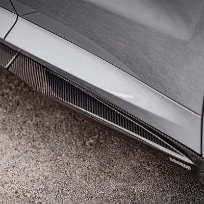 SooQoo BMW F97 X3M & F98 X4M SQ Side Skirts In Gloss Pre Preg Carbon Fibre (G01/G02 Included)