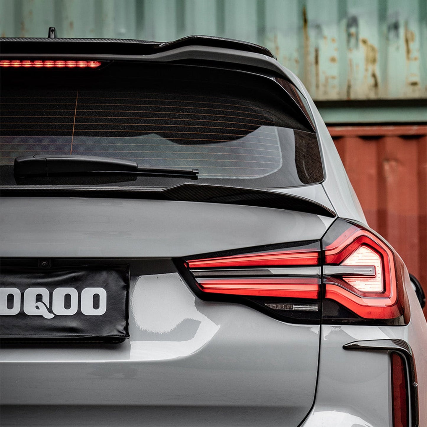 SooQoo BMW F97 X3M LCI SQ Rear Spoiler In Gloss Pre Preg Carbon Fibre (Facelift 2022+)