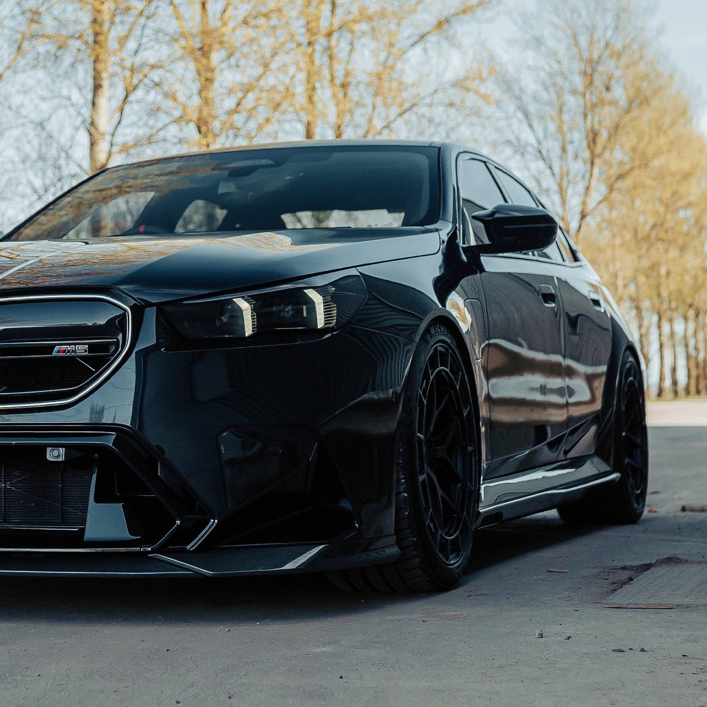 SooQoo BMW G90 & G99 M5 SQ-A Side Skirts In Gloss Carbon Fibre