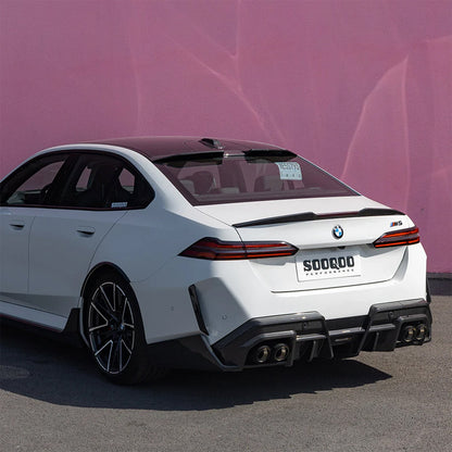 SooQoo BMW G90 M5 Upper Roof Spoiler In Gloss Carbon Fibre