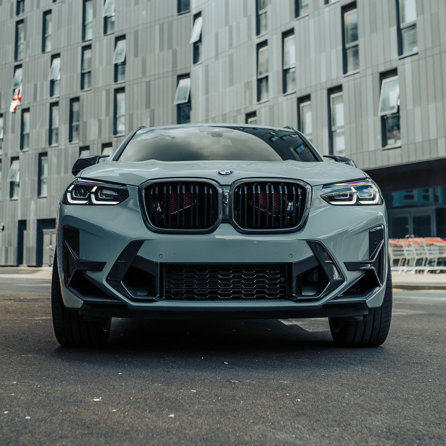 SooQoo BMW X3M F97 & X4M F98 LCI Front Ducts In Gloss Pre Preg Carbon Fibre (Facelift 2022+)