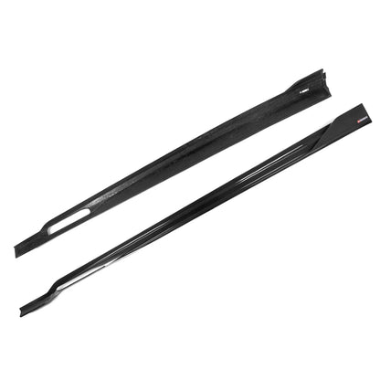 SooQoo BMW F96 X6M & G06 X6 LCI Side Skirts In Gloss Carbon Fibre