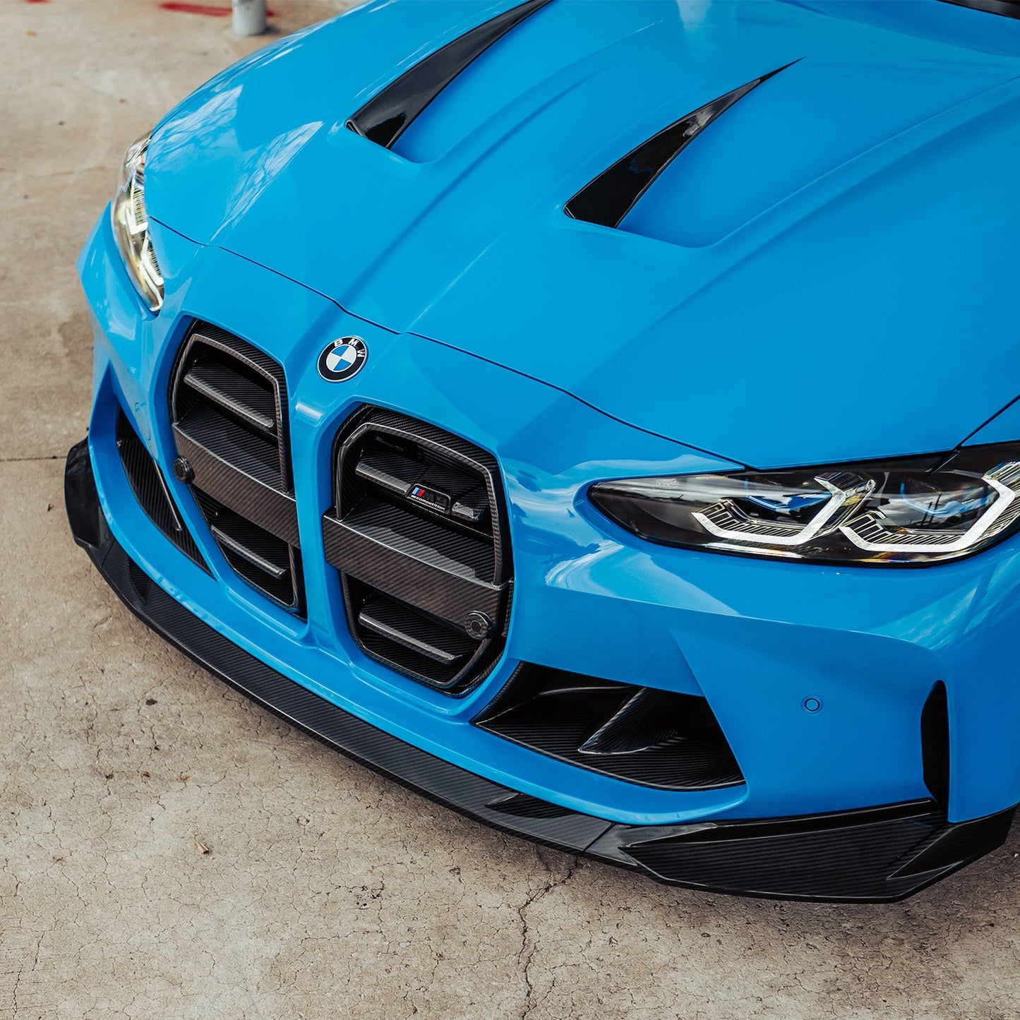 SooQoo BMW M3/M4 SQ Aero Front Grille In Gloss Pre Preg Carbon Fibre (G80/G81/G82/G83)