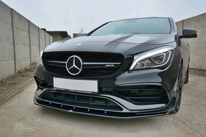 Maxton Design - FRONT SPLITTER V.1 MERCEDES CLA 45 AMG C117 (FACELIFT) (2017-UP)