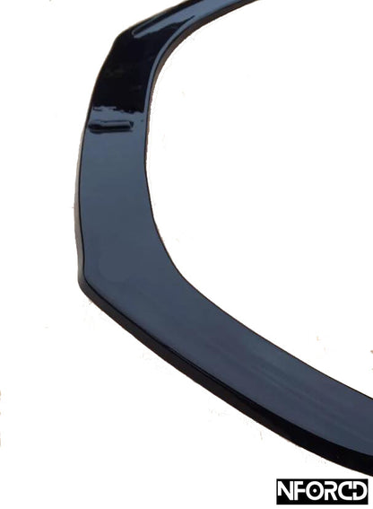 VW Scirocco MK3 Front Splitter 2008-2014 | Gloss Black ABS Plastic Front Bumper Lip Spoiler by KSB | Direct Fit with Fitting Kit | UK Made