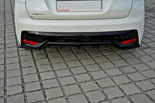 Maxton Design - REAR SIDE SPLITTERS HONDA CIVIC MK9 FACELIFT 2014-2017