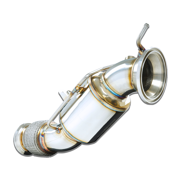 Stone Exhaust High-Flow Catted Downpipe / Sport Cat Front Pipe for BMW B46D G20 G21 G22 G23 G26 G30 G01 G02 (320i 330i 420i 430i 530i X3/X4 20i/30i) OPF/GPF | Euro 6 UK MOT Friendly | No CEL | SUS304 Stainless | Performance Catalytic Converter | A224NE