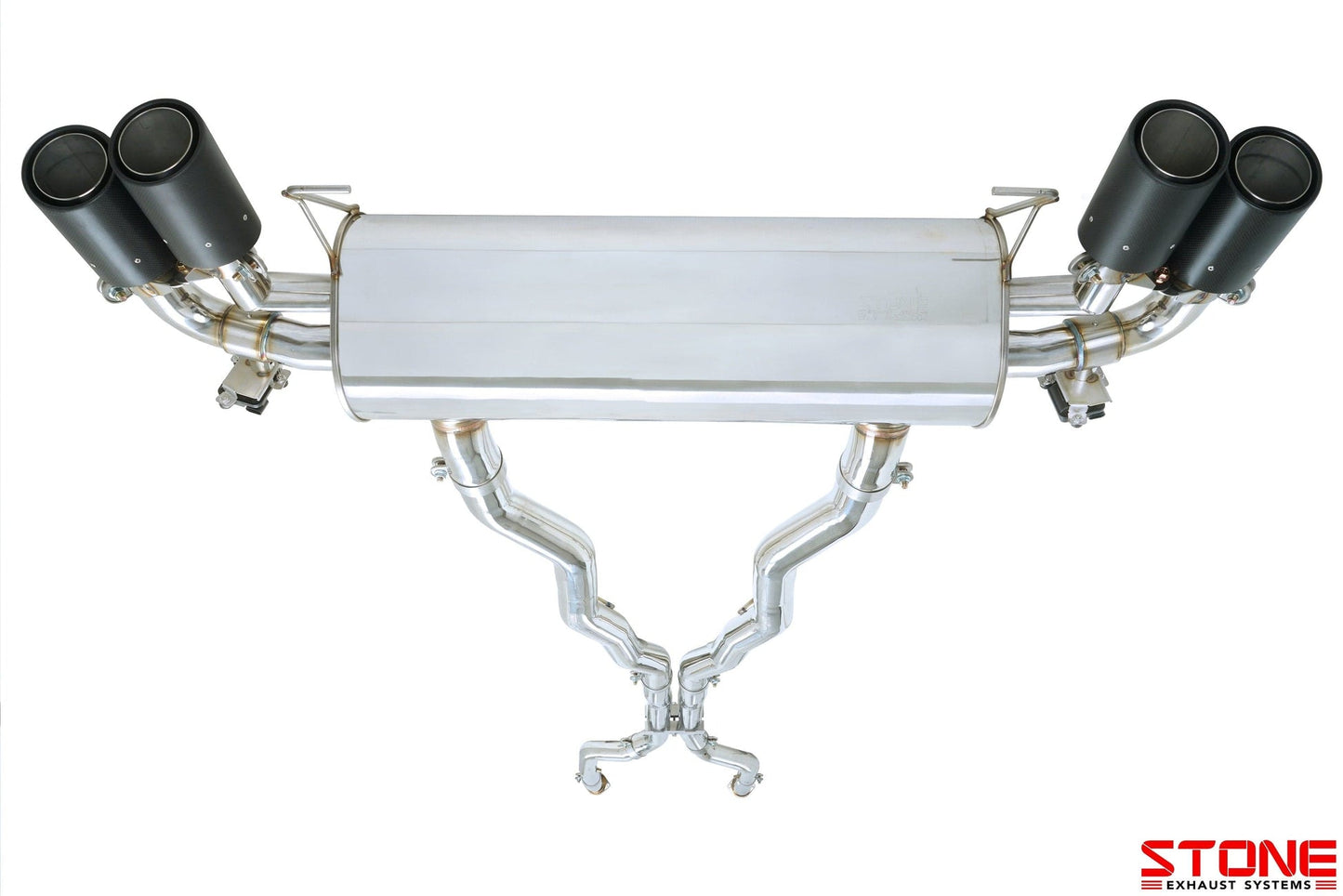 Stone Exhaust AP528 BMW G30 M550i xDrive (N63R) OEM-Integrated Valved Cat-Back Exhaust System