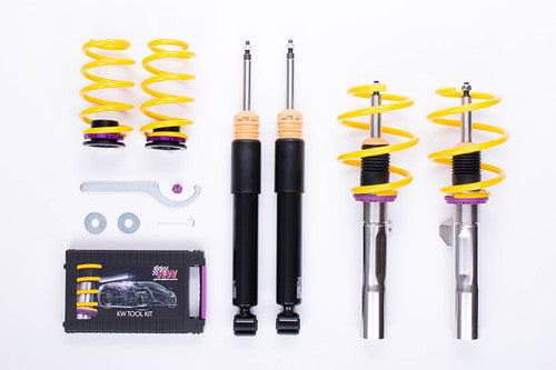 KW Street Comfort Coilovers & Lowering Suspension Kit for BMW 3 Series F30/F31 xDrive AWD/4WD (2012-2019) - Height Adjustable 15-45mm Front, 20-50mm Rear - 16-Click Rebound - Non-EDC (No Adaptive Dampers) - Saloon/Touring Estate - Inox-Line Stainless