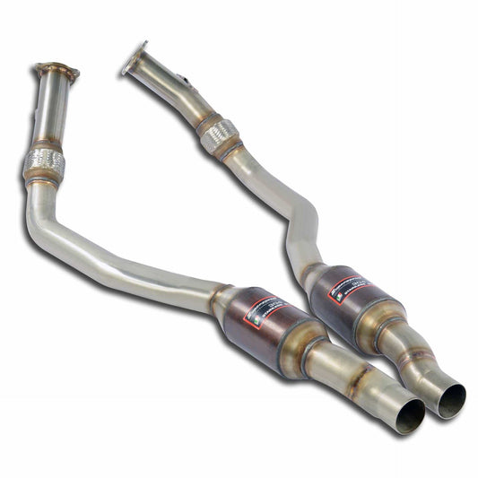 Supersprint Catted Downpipe/Front Pipe High Flow Sport Cat Catalytic Converter for Audi RS4 RS5 B9 2.9 TFSI V6 Biturbo OEM Fit Performance Exhaust Front Section – Part 777932