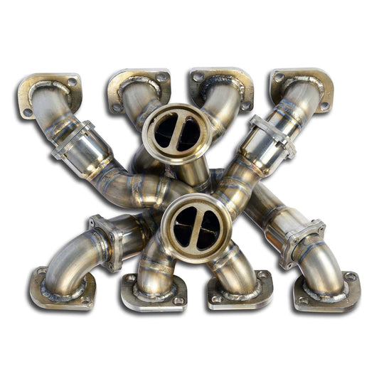 Supersprint Turbo Headers/Exhaust Manifolds Pair for BMW M5 F90 S63/S63TU (Left & Right, Bank 1 & 2) - Direct-Fit Bolt-On to OEM Twin Turbos - High Temp 310S Stainless Steel - PN 525201