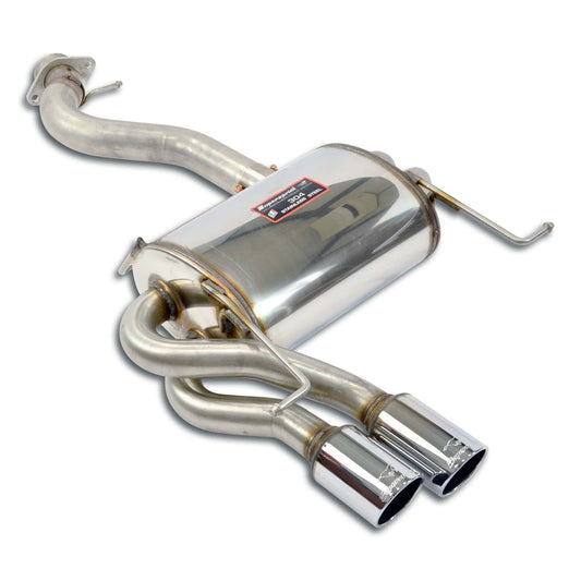 Supersprint BMW 3 Series E92 E93 Rear Silencer/Muffler Axle-Back Back Box Exhaust (N51 N52 N53) 323i 325i 325xi 328i 330i 330xi xDrive AWD, Stainless Steel, Twin 2x80mm Tips, Coupe/Convertible Sport Performance Rear Box - 980806