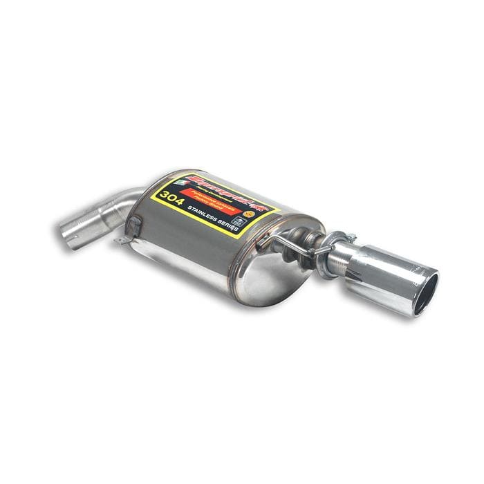 Supersprint 980224 Right Rear Silencer/Muffler O90 1x90mm - BMW 3 Series E92/E93 335i 335ix N54/N55 & 335d - Axle-Back Exhaust Back Box Offside Polished Tailpipe - Stainless Performance for Coupe/Convertible 2006-2013 - ALPINA B3 GT3