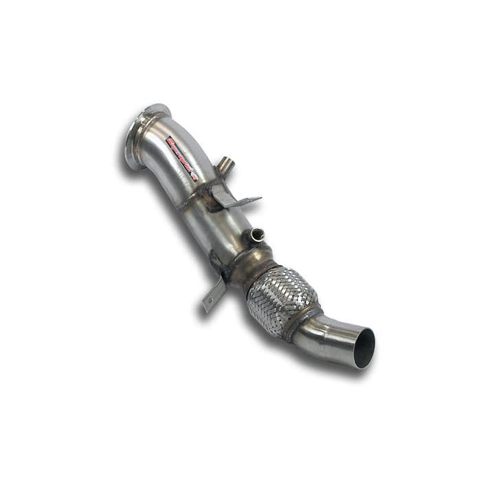 Supersprint BMW Z4 E89 20i N20 2.0T Catless Turbo Downpipe (Decat) - AISI 304 Stainless, Flex Joint, O2 Bungs - 987111