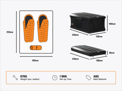 TentBox Classic 2.0 - Car Roof Tent