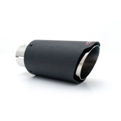 Cupra Ateca Carbon Fibre (Carbon Fiber) Exhaust Tips – Quad Matte Black Tailpipe Trims 3.5in (88.9mm), Set of 4 | Cobra Sport Valved GPF-Back Compatible | 2019+ Replacement Tip Kit