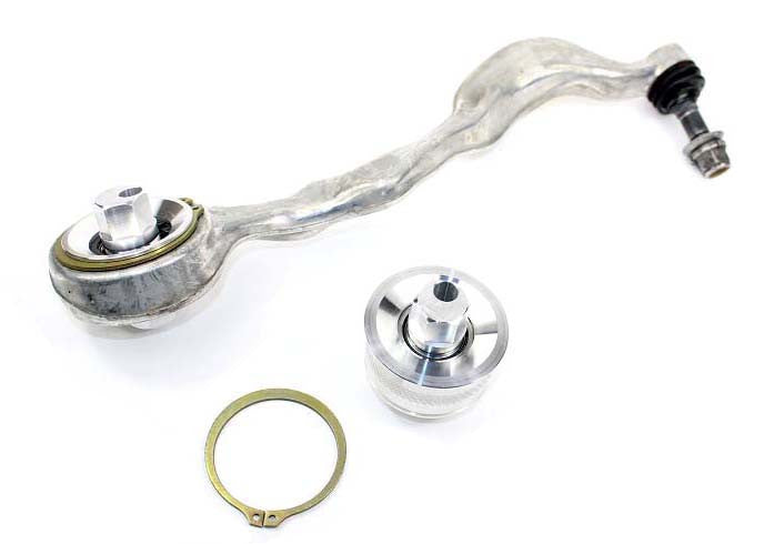 SPL Parts BMW E8X E9X F8X Adjustable Front Caster Rod/Control Arm Monoball Bushings (Tension Strut/Thrust Arm Spherical Bearings) - E82 E88 E90 E91 E92 E93 F80 M3 F82 F83 M4 F87 M2 - Pair - SPL CRB E9X