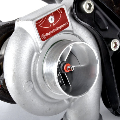 TTE600 BMW N54 Hybrid Twin Turbo Upgrade by TheTurboEngineers - 135i, 335i, 535i, Z4 35i (E82 E90 E92 E60), Plug-and-Play Stock Location, 600+ HP, Billet Compressor, 9-Blade Turbine, Upgraded Wastegate