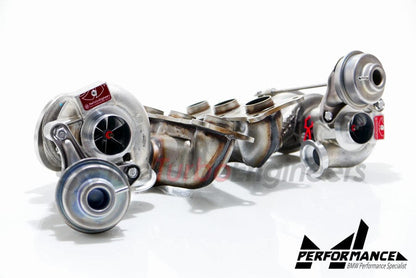 TTE550 BMW N54 Hybrid Twin Turbocharger Upgrade by TheTurboEngineers  135i 335i 535i Z4 35i  Stock-Location Plug & Play  Upgrade Service