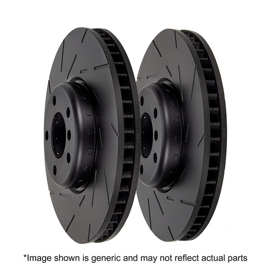 EBC Brakes D1817R Rear Brake Discs Rotors for BMW 5 Series F10/F11 2010-2017 | TRW Rear Caliper Direct Fit | OE Spec OEM Replacement Lightweight Riveted G3000 | Thermic Black Coated Rear Axle | Fits 535i 530i 528i 525i