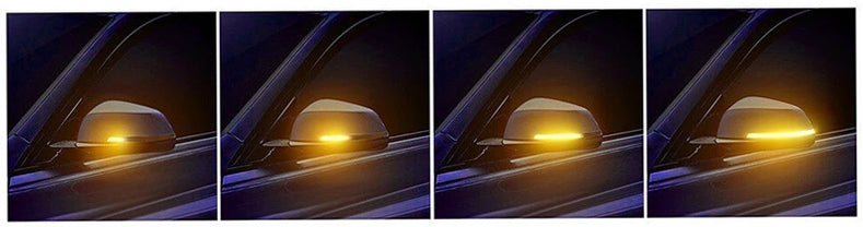 BMW LED Wing Mirror Indicators - Tinted Smoked Dynamic Sequential Turn Signals, Plug & Play Pair (Left & Right), OEM-Style Upgrade for 1 Series F20 F21, 2 Series F22 F23, 3 Series F30 F31 F34, 4 Series F32 F33, X1 E84