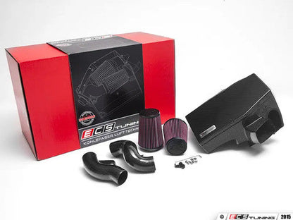 ECS Tuning Kohlefaser Luft-Technik Carbon Fibre Sealed Cold Air Intake System for BMW N54 3.0L - Fits 135i, 1M, 335i/335is, 535i, Z4 35i (E82/E88/E90/E92/E93/E60) - Dyno-Proven Gains, OE-Style Fit