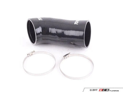 Turner Motorsport BMW N52 Silicone Air Intake Hose/Boot (Inlet Elbow, Resonator Delete) – Black – Fits E82/E88 128i, E90/E91/E92/E93 325i 328i 330i – MAF to Throttle Body Induction Pipe, 5‑Ply Reinforced