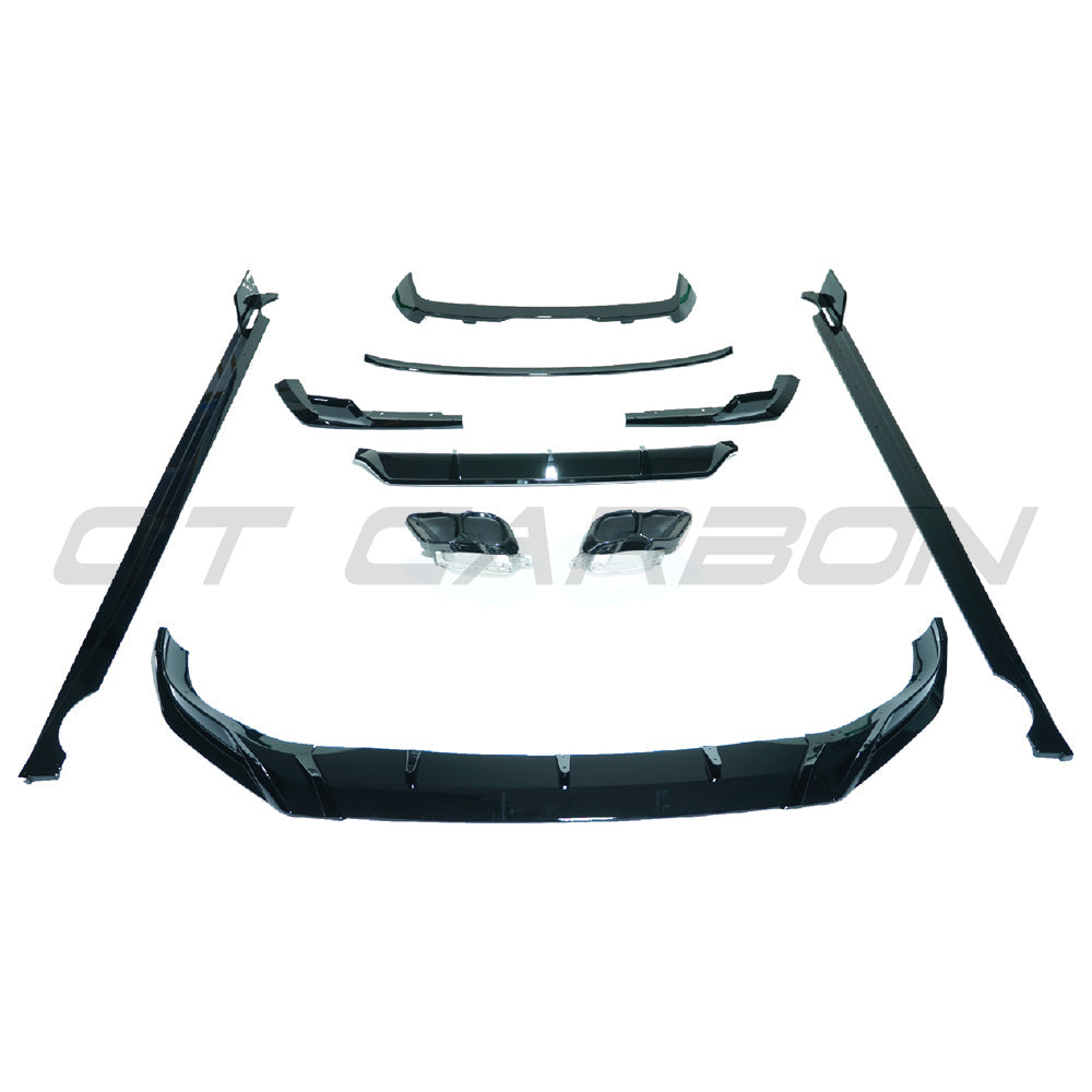 BMW X7 G07 LCI Facelift 2022-2025 Gloss Piano Black Exterior Pack - Shadowline Black Pack Dechrome Blackout Trim Kit | OEM+ Upgrade by CT Carbon