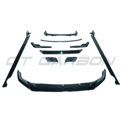 BMW X7 G07 LCI Facelift 2022-2025 Gloss Piano Black Exterior Pack - Shadowline Black Pack Dechrome Blackout Trim Kit | OEM+ Upgrade by CT Carbon