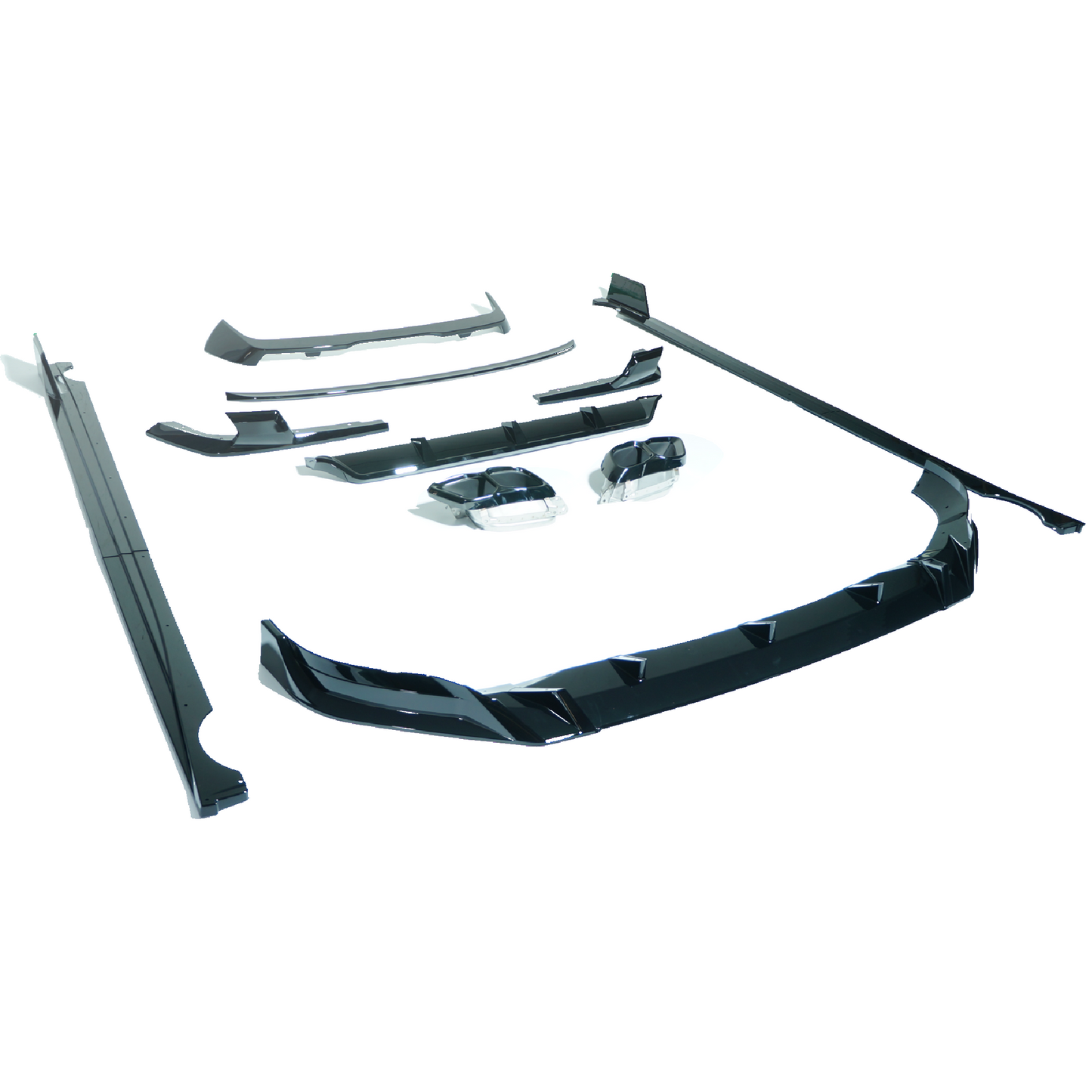 BMW X7 G07 LCI Facelift 2022-2025 Gloss Piano Black Exterior Pack - Shadowline Black Pack Dechrome Blackout Trim Kit | OEM+ Upgrade by CT Carbon