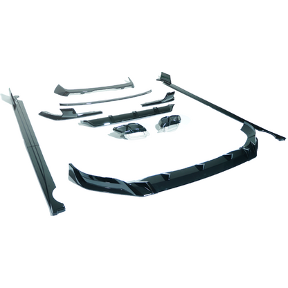 BMW X7 G07 LCI Facelift 2022-2025 Gloss Piano Black Exterior Pack - Shadowline Black Pack Dechrome Blackout Trim Kit | OEM+ Upgrade by CT Carbon