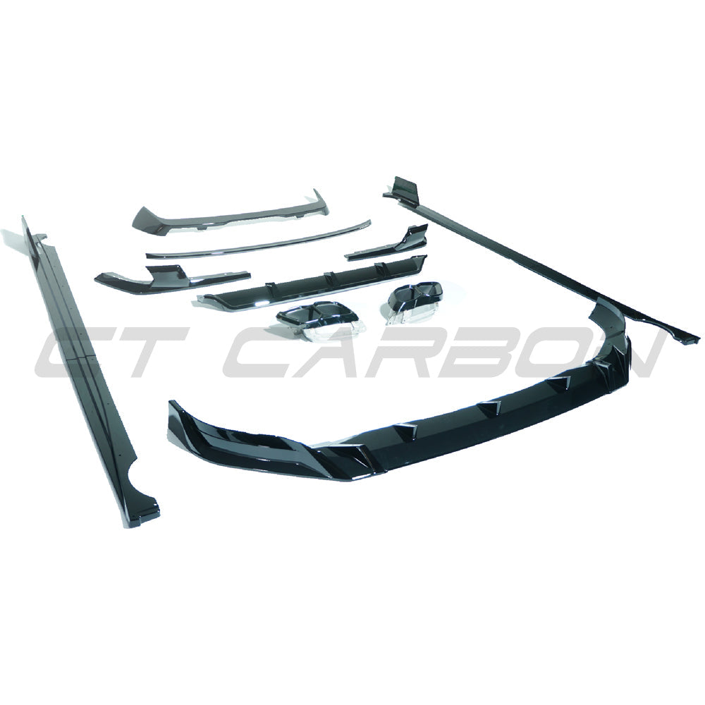 BMW X7 G07 LCI Facelift 2022-2025 Gloss Piano Black Exterior Pack - Shadowline Black Pack Dechrome Blackout Trim Kit | OEM+ Upgrade by CT Carbon