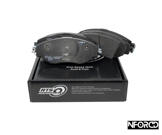 Ford Focus Mk1 ST170 Front Brake Pads - RTS Performance RT62 Compound - Uprated Fast Road & Track Day Disc Pad Set - ECE R90 Approved, Direct OE-Fit Replacement - Front Axle - RT62-0170F
