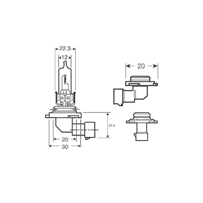 IllumiNite 9005 / HB3 Ice White Bulb Upgrade | 6000K Halogen – CEUK (P20d)